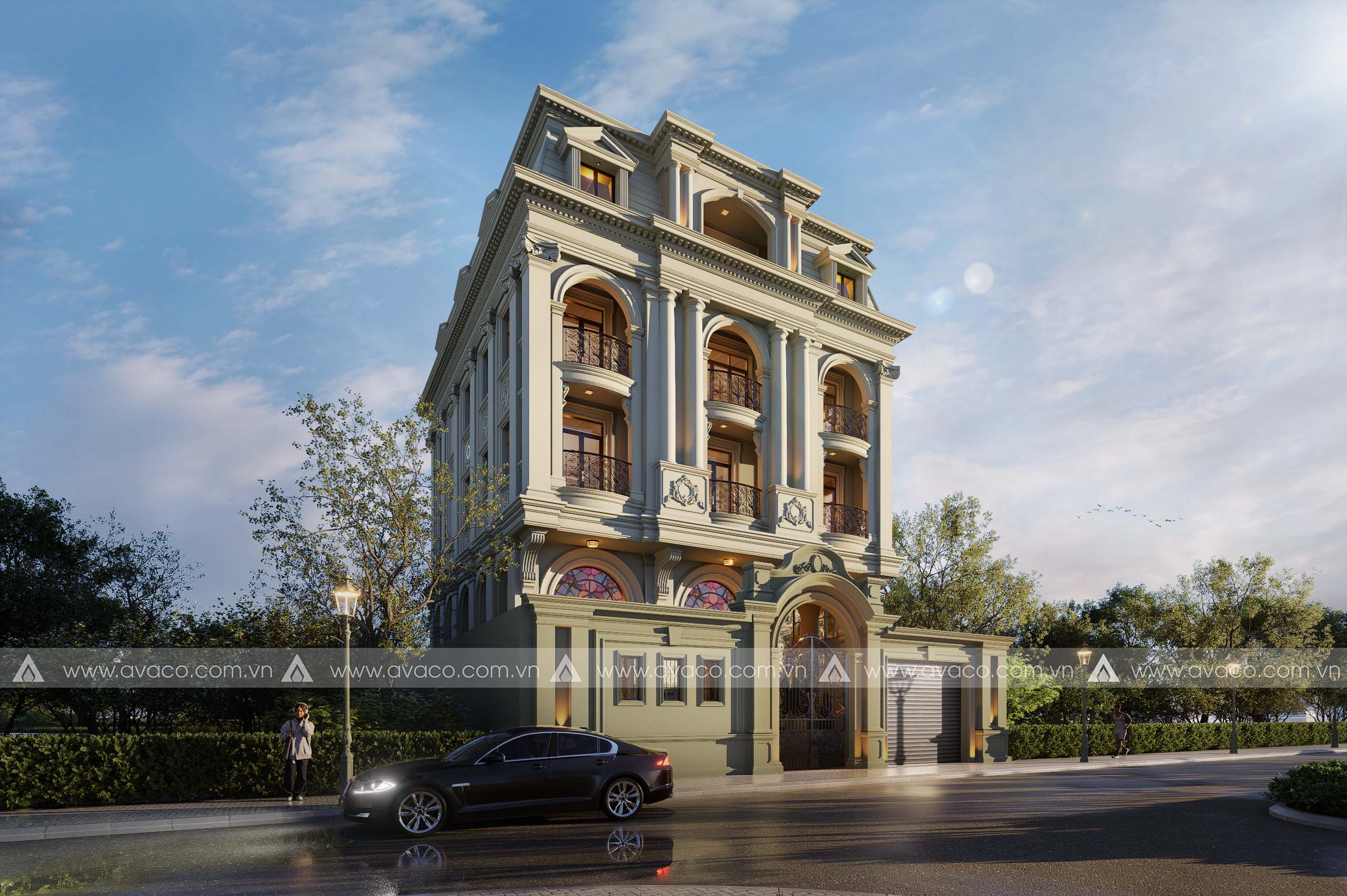 Mẫu Biệt Thự Cổ Điển 3 Tầng Mái Pháp - Vẻ Đẹp Trường Tồn 2025