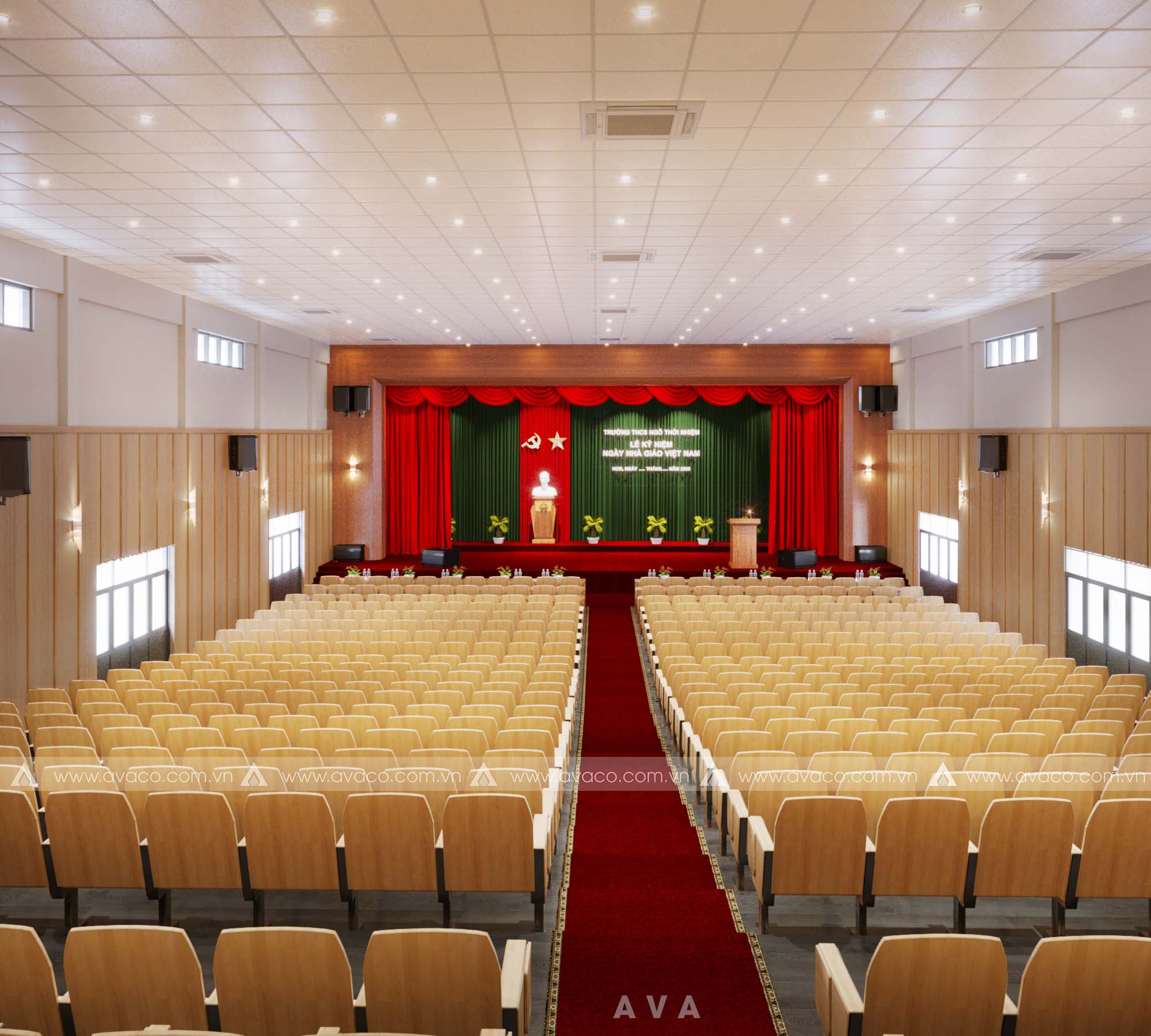 Thiết Kế Hội Trường Cho Trường Học Và Đại Học: Giải Pháp Trọn Gói Từ AVA 2025