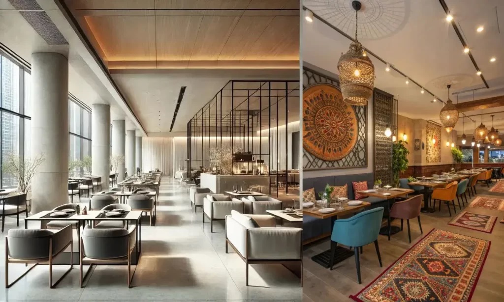 Xu hướng thiết kế nội thất nhà hàng 2025: Cẩm nang dịch vụ thiết kế cao cấp