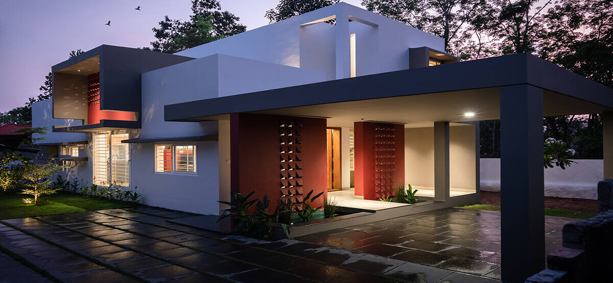 Biệt thự 2 tầng hiện đại với không gian sân vườn rộng rãi cho cuộc sống an yên, bình lặng