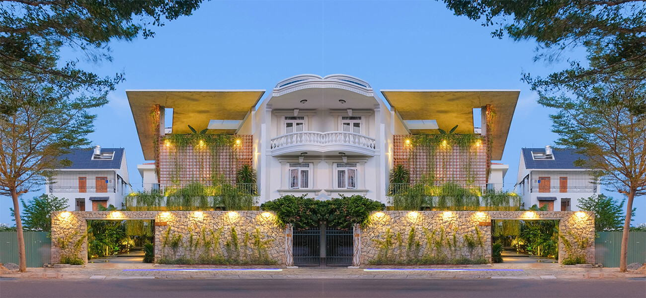 Biệt thự 3 tầng bình yên với hàng hiên xanh mát tại Nha Trang