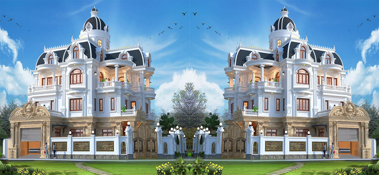 Biệt thự cổ điển 3 tầng đẹp như lâu đài châu Âu tại Hà Nội