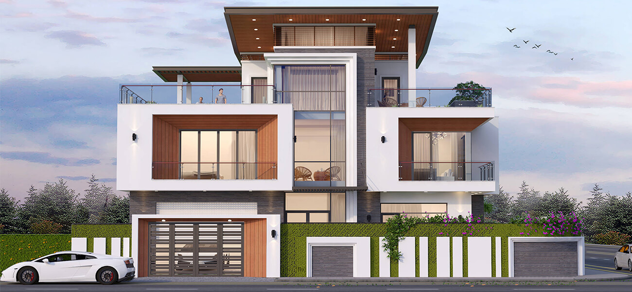 Biệt thự hiện đại 3 tầng đẹp với 2 mặt tiền nổi bật tại Quảng Ninh