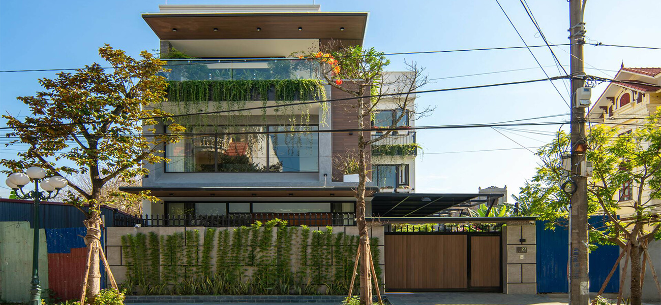 Biệt thự hiện đại 3 tầng tưởng nóng nhưng lại mát rượi tại Hải Phòng