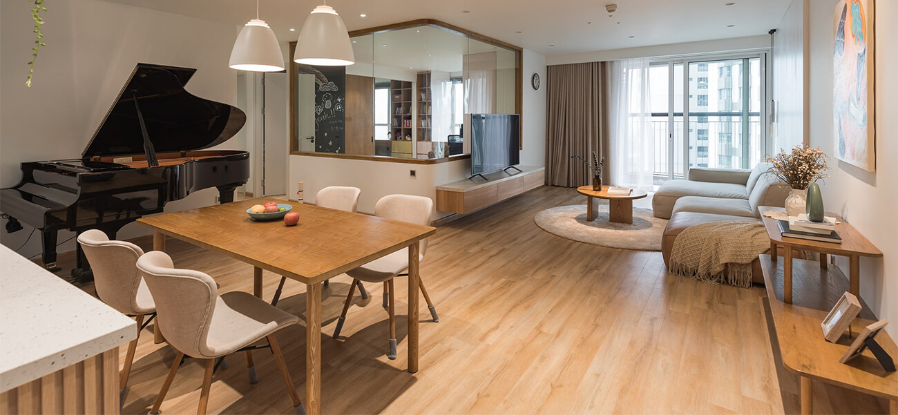 Căn hộ được thiết kế để 2 con nhỏ thỏa sức sáng tạo & giá xây dựng phần thô