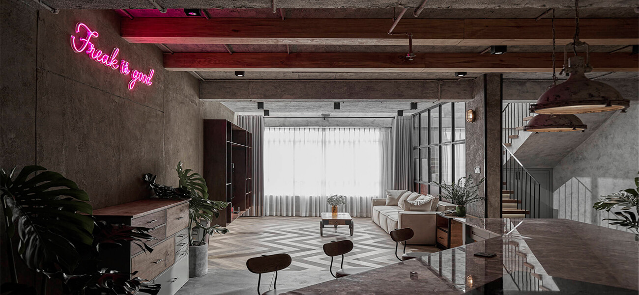 Căn hộ penthouse 3 tầng thiết kế theo phong cách công nghiệp & đơn giá xây dựng tphcm