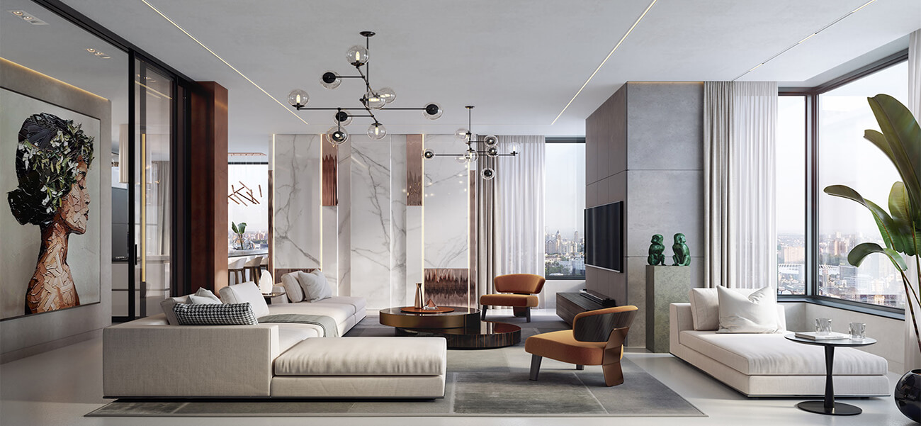 Đặc điểm nổi bật của phong cách thiết kế nội thất hiện đại - Modern Style