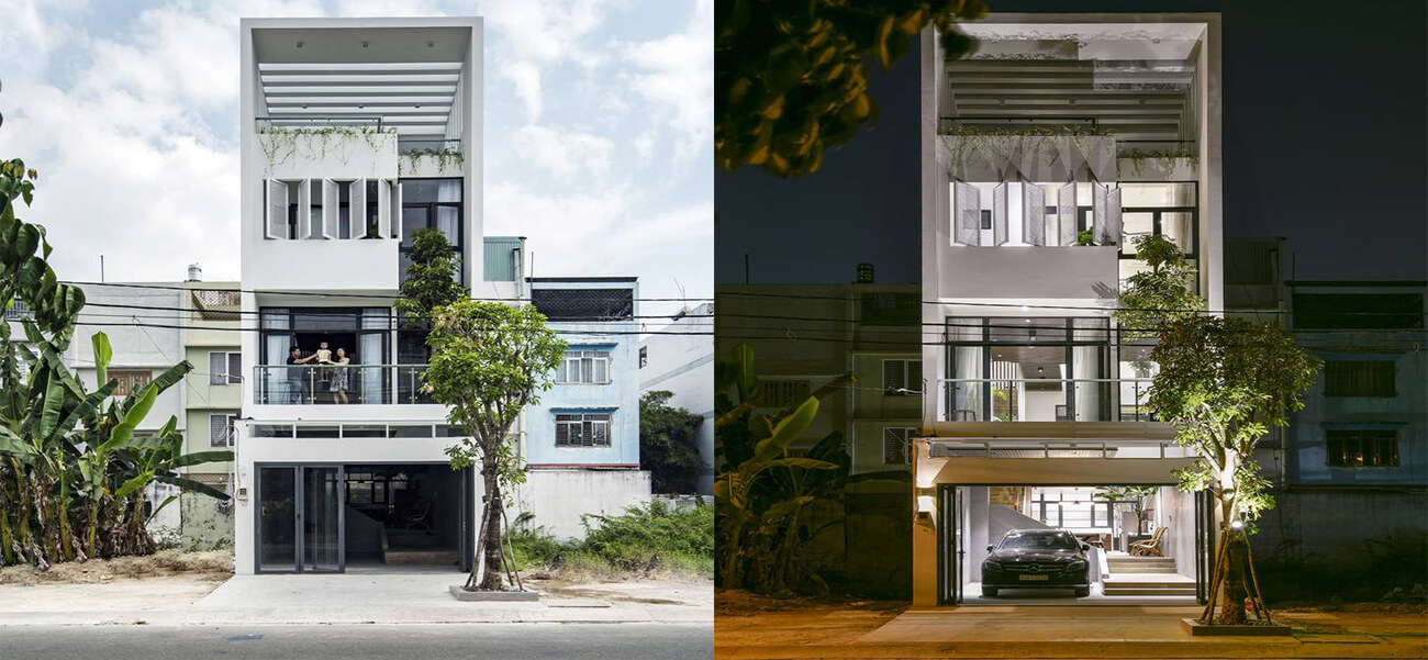 Mặt tiền nhà phố 5m với thiết kế không gian kết nối con người với nhau và với thiên nhiên