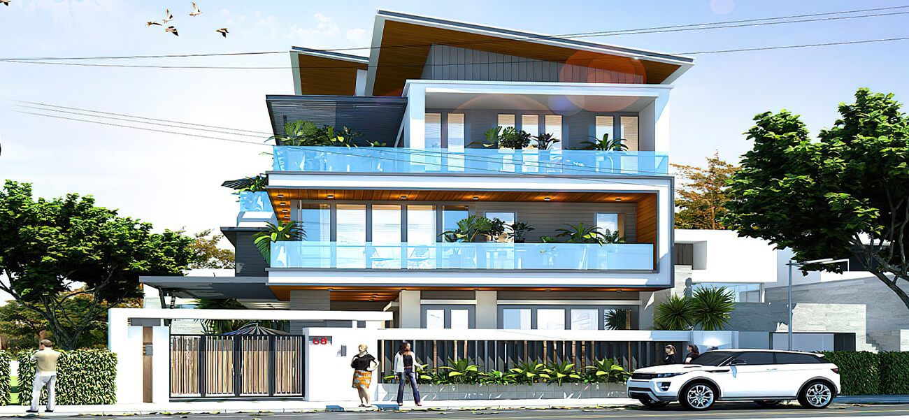 Mẫu biệt thự hiện đại 3 tầng giúp tối đa hóa tầm nhìn tại Bắc Ninh