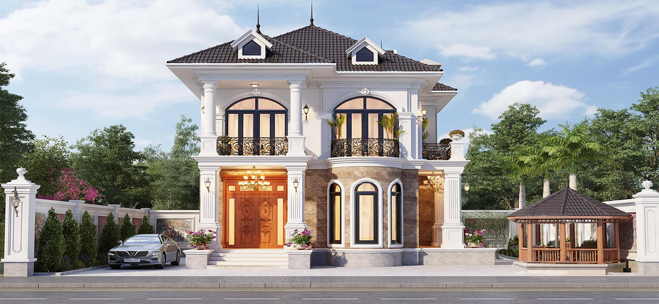 Mẫu biệt thự tân cổ điển 2 tầng đẹp quyến rũ tại TP. Hồ Chí Minh