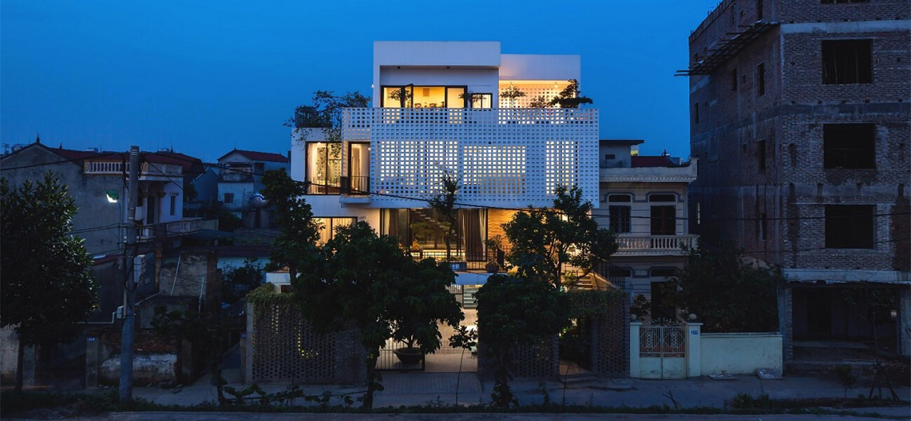 Ngôi biệt thự hiện đại 469m2 với thiết kế vay mượn không gian