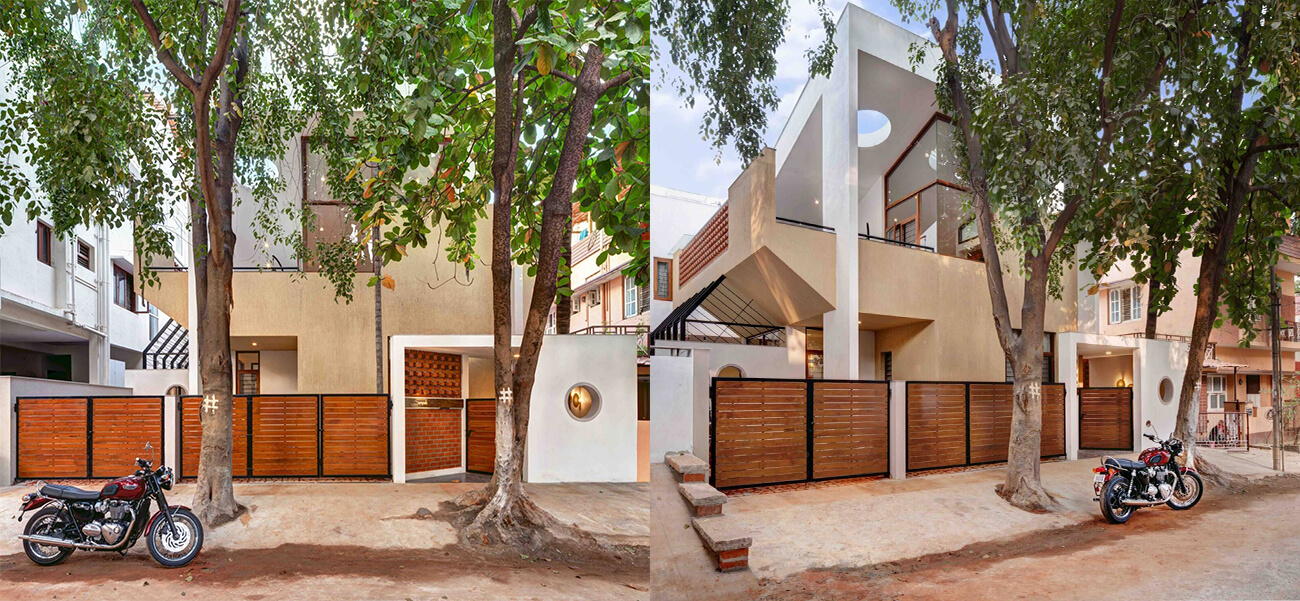 Ngôi biệt thự hiện đại rộng thoáng, mát mẻ nhờ khoảng sân trong lộ thiên cao ráo, sáng tạo