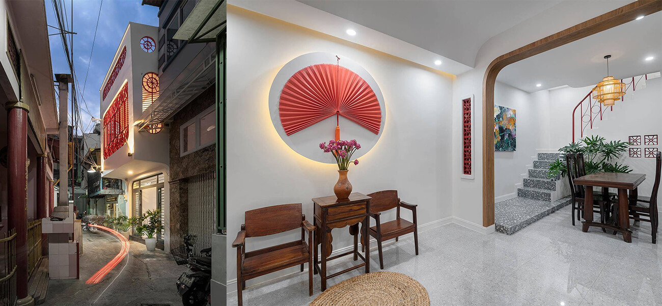 Nhà phố đẹp sau cải tạo vừa sáng thoáng mà vẫn giữ được nét truyền thống & giá xây dựng