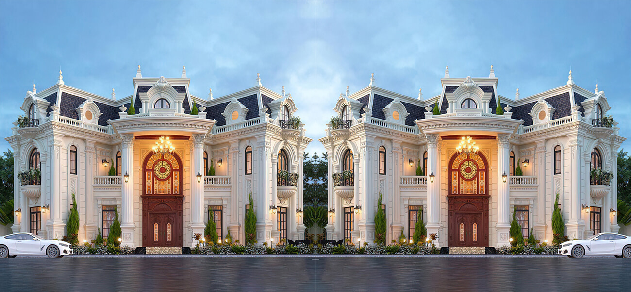 Top 10 biệt thự tân cổ điển kiểu Pháp được yêu thích nhất hiện nay