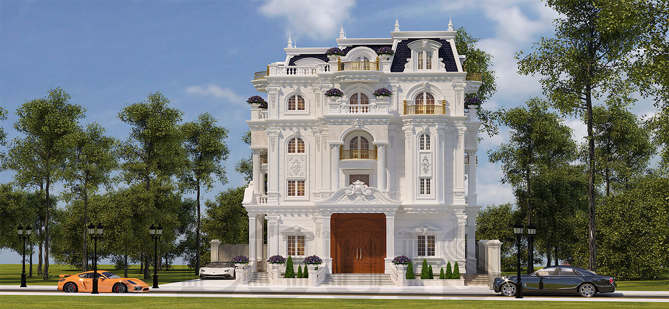 TOP 5 mẫu thiết kế biệt thự cổ điển đẹp hút hồn trong năm 2021