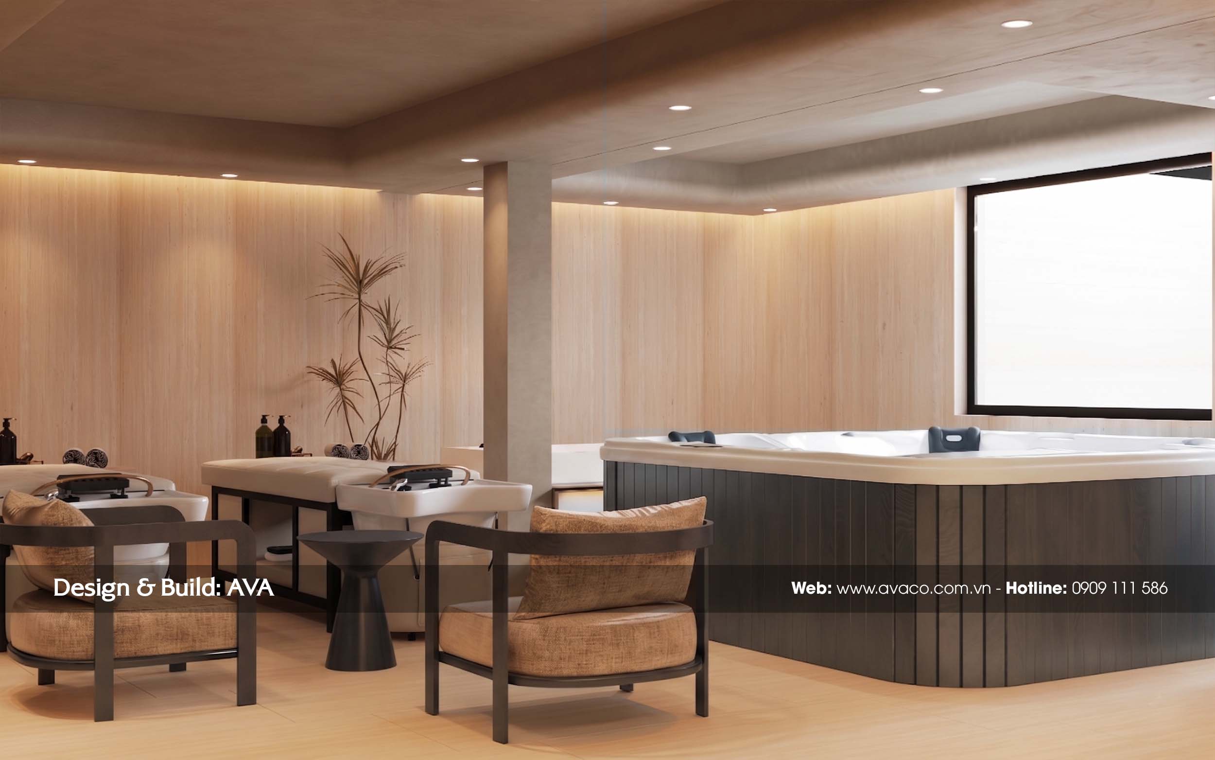 Thiết Kế Spa Tại Nhà Japandi Wellness