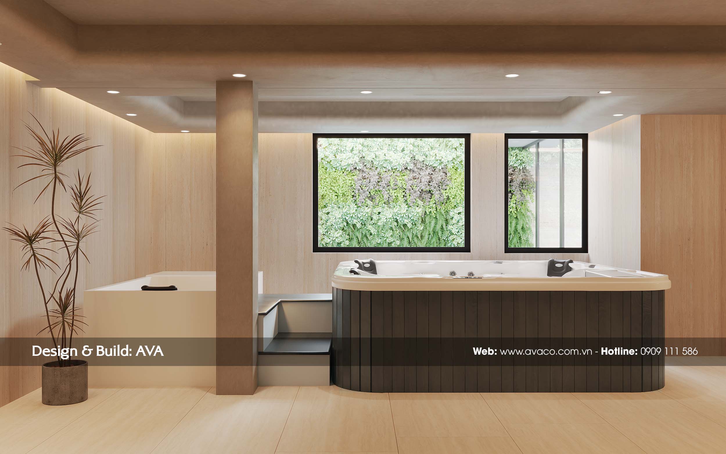 Thiết Kế Spa Tại Nhà Japandi Wellness