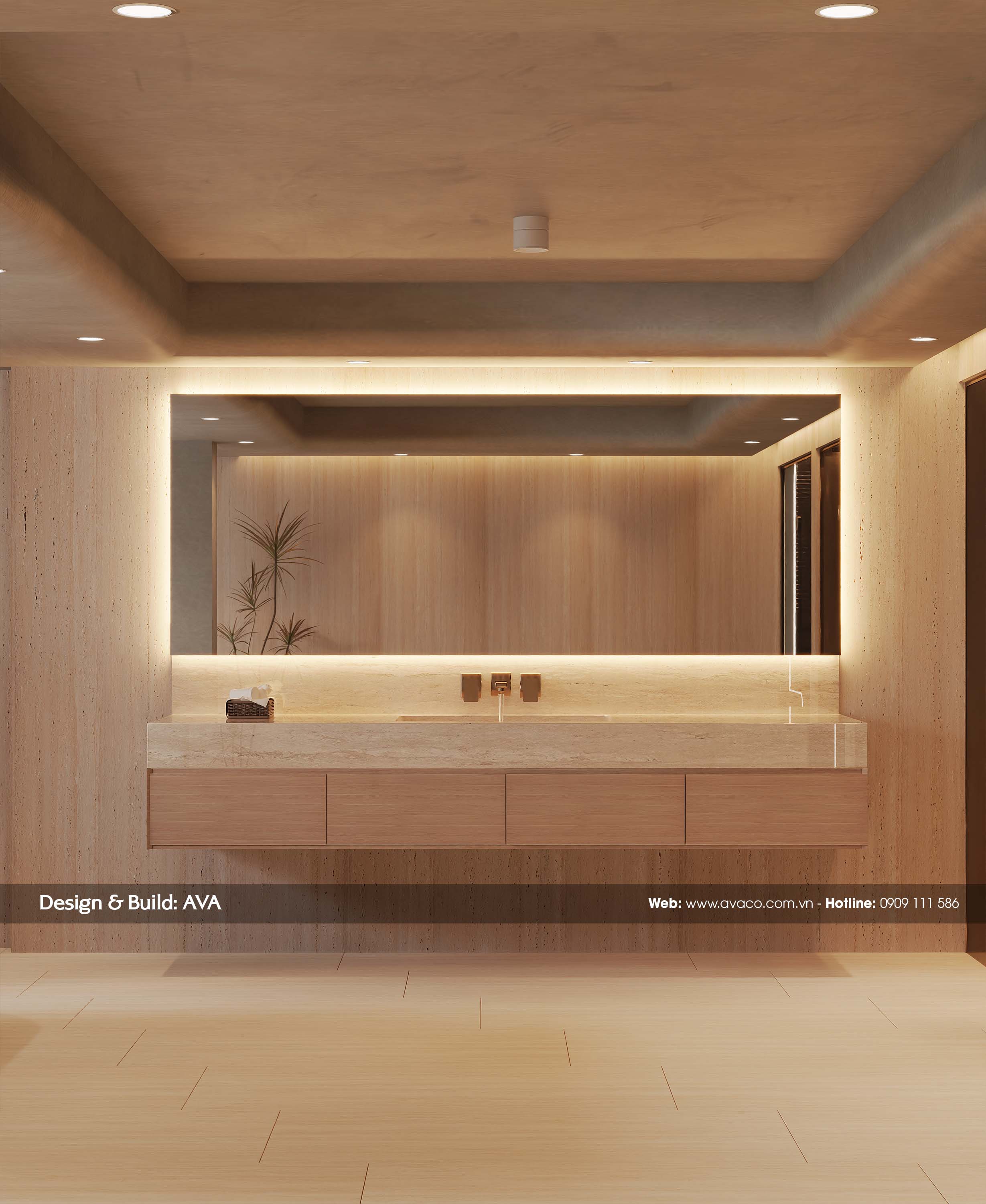 Thiết Kế Spa Tại Nhà Japandi Wellness
